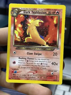 #5 Dark Typhlosion 10/105 2000 Neo Destiny 2000 Holo Rare WOTC Pokemon Card TCG - Image 3