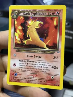 #5 Dark Typhlosion 10/105 2000 Neo Destiny 2000 Holo Rare WOTC Pokemon Card TCG - Image 4
