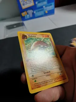 Kabuto 1st Edition Fossil Set Pokemon WOTC TCG Common Card #50/62 LP - Image 3