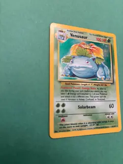 Pokemon TCG Venusaur Holo NM Rare Card 15/102. +Ivysaur/Bulbasaur - Image 5