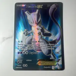 Pokemon Mewtwo EX TCG Full Art Holo Ultra Rare Card Breakthrough 157/162 - Image 1