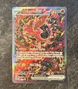 Pokemon Oricorio Ex MEP 024 Promo Card Mega Charizard X UPC Phantasmal Flames - Image 1