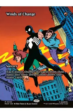 1x MTG Winds of Change - Spider-man Mythic! NM Mint! - Image 1