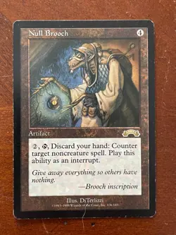 MTG Magic the Gathering Exodus Null Brooch MP - Image 1