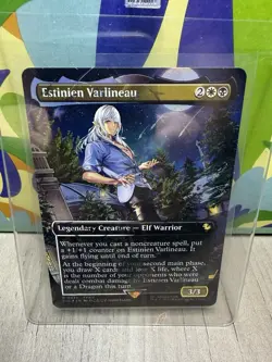 MTG Estinien Varlineau Borderless Chocobo Track Foil Commander: Final Fantasy - Image 1