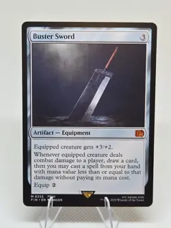 Buster Sword X1 FIN MTG Final Fantasy FFVII FB1 - Image 1