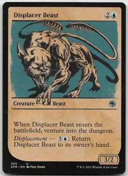 Displacer Beast Showcase Uncommon Adventures in the Forgotten Realms LP MTG - Image 1