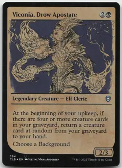 Viconia, Drow Apostate (Showcase) FOIL Battle for Baldur's Gate LP MTG - Image 1