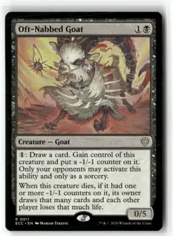 Oft-Nabbed Goat Commander: Lorwyn Eclipsed Magic MTG NM - Image 1