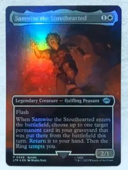 Samwise the Stouthearted Borderless 449 Foil Magic The Gathering - Image 2