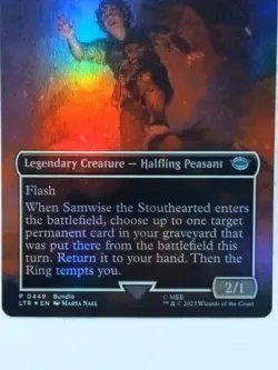 Samwise the Stouthearted Borderless 449 Foil Magic The Gathering - Image 3