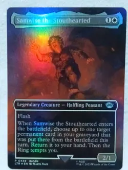 Samwise the Stouthearted Borderless 449 Foil Magic The Gathering - Image 4