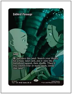 1x Fabled Passage, Borderless Art, Avatar, Magic MTG NM - Image 1