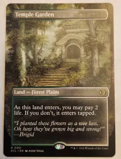 Temple Garden (Borderless) Lorwyn Eclipsed Regular Rare NM+ - Image 1