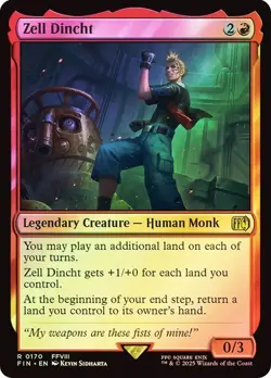 NM Foil Zell Dincht, MTG, Final Fantasy, Magic the Gathering, 170 - Image 1
