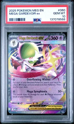 2025 POKEMON MEG EN-MEGA EVOLUTION #060 MEGA GARDEVOIR EX PSA 10 - Image 1