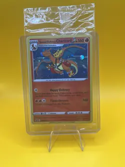 Special Delivery Charizard Pokemon Center Promo Card Holo (SWSH075) - SEALED - Image 1