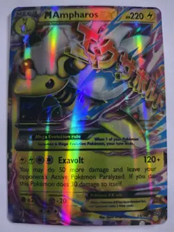 #C121 Pokemon M Ampharos EX 28/98 XY - Ancient Origins Holo - Image 1