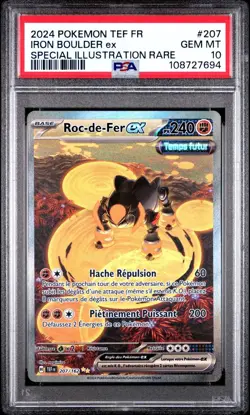 PSA 10 Roc-De-Fer ex 207/162 - Pokemon EV5: Forces Temporelles - French - Image 1