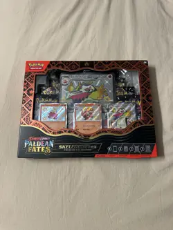 Pokemon TCG Scarlet & Violet Paldean Fates Skeledirge EX Premium Factory Sealed - Image 1