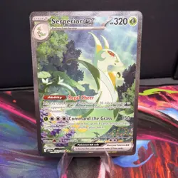 Pokemon Serperior ex 164/086 Holo Special Illustration Rare Sv: Black Bolt - Image 1