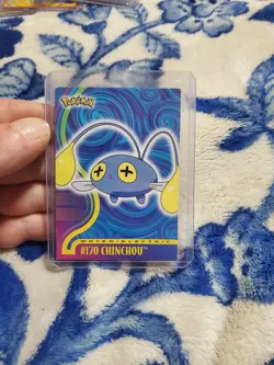 Chinchou #170 Blue Logo - Pokemon Topps Johto TV Animation - Image 1