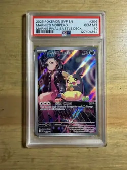 Marnie’s Morpeko Battle Deck Pokemon Svp En-Sv Black Star PSA 10 Promo Trainer - Image 1