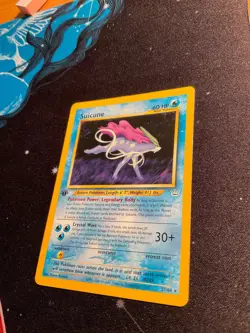 Pokemon TCG Suicune - 27/64 Neo Revelation Regular 1st Edition Rare LP+ - Image 2