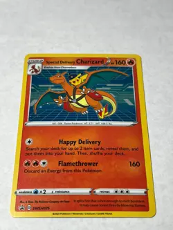 Special Delivery Charizard SWSH075 Promo SWSH Black Star Pokemon Near Mint - Image 1
