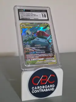 Pokemon CGC 10 GEM MINT Celebi & Venusaur GX RR TT 2023 001/150 CSM2bC S-Chinese - Image 1