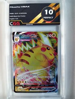 Carte pokemon ENGLISH Pikachu VMAX (SWSH 286) SWSH Black Star CGG 10 26520153 - Image 1