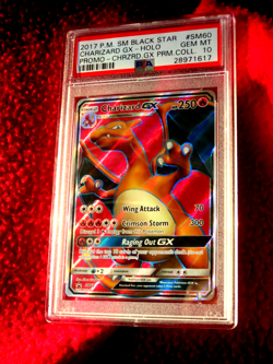🔥🔥2017 Pokemon #SM60 Black Star PROMO CHARIZARD GX HOLO PSA 10 GEM MT 🔥🔥 - Image 1