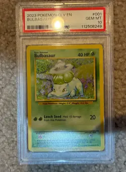 PSA 10 GEM MINT Bulbasaur 001/034 CLV Classic Box Holo Rare Pokemon TCG 2023 - Image 1
