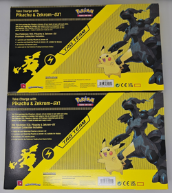 Lot of *THREE* Pokemon TCG Pikachu Zekrom Tag Team Premium Collection Box Sealed 820650809910 - Image 2