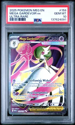 2025 POKEMON MEG EN-MEGA EVOLUTION ULTRA RARE #159 MEGA GARDEVOIR EX PSA 10 - Image 1
