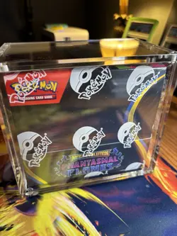Pokemon Phantasmal Flames Booster Box Sealed 36 Booster Packs W/ Acrylic Case - Image 1