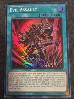 Yugioh! Evil Assault - SUDA-EN052 - Super Rare - 1st Edition Near Mint, English - Image 1