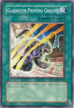 4x Lightly Played Gladiator Proving Ground - PTDN-EN061 - Common - Unlimited Edi - Image 1