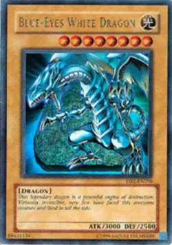 Damaged Blue-Eyes White Dragon - DB1-EN098 - Ultra Rare - Unlimited Edition - Yu - Image 1