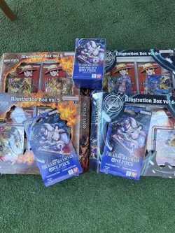 One Piece Vol 5 And Vol 6 Illustration Box OP-14 Double Pack Set & Sleeved Packs - Image 2