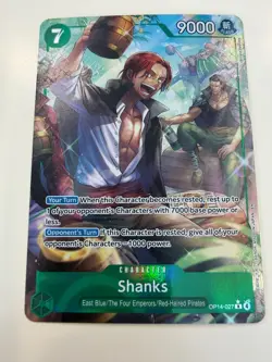Shanks (Alternate Alt Art) OP14-027 R THE AZURE SEA'S SEVEN English - Image 1
