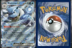 Blastoise ex 009/165 Ultra Rare Scarlet & Violet 151 Pokemon Card TCG NM/M - Image 1