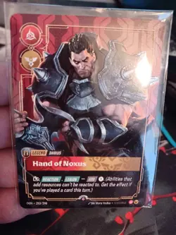 Darius Hand of Noxus Metal Card 1/35 Prize Wall Exclusive Promo Riftbound - Image 1
