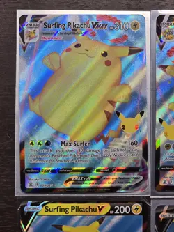 Pokemon Cards Lot (Celebrations Surfing Pikachu V Vmax - Flying Pikachu V Vmax) - Image 3