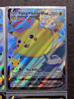 Pokemon Cards Lot (Celebrations Surfing Pikachu V Vmax - Flying Pikachu V Vmax) - Image 5