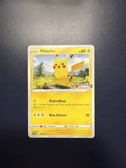 Pokemon TCG Indomaret Pikachu Stamp 240/S-p Exclusive Indonesian Promo Card MINT - Image 2
