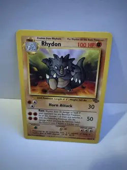 Rhydon 45/64 Original Jungle Set Pokemon Card Non Holo WOTC TCG LP Vintage - Image 1