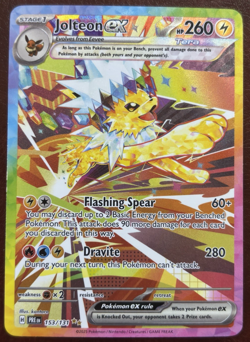 Jolteon ex 153/131 Sv: Prismatic Evolutions Holo Pokemon TCG SIR Card - Image 1