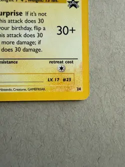 2021 Pokemon Celebrations Classic Collection #24 Birthday Pikachu Holo Card - Image 5