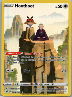 Hoothoot TG12/TG30 SWSH10: Astral Radiance Trainer Gallery Pokemon Card NM - Image 1